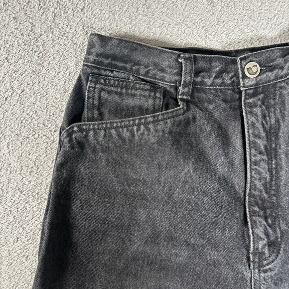 Sync By Union Bay Black Jeans Women's 27x29 High Rise Straight Leg Mom Jeans - Picture 3 of 10